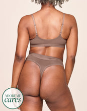 Load image into Gallery viewer, nueskin Olympia Mesh Scoop-Neck Shelf Bra in color Deep Taupe and shape bralette
