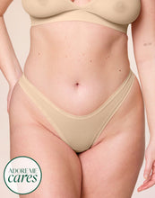 Load image into Gallery viewer, nueskin Bonnie Mesh Low-Rise Thong in color Appleblossom and shape thong
