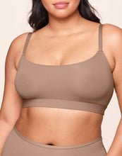 Load image into Gallery viewer, nueskin Cora Scoop-Neck Shelf Bra in color Beaver Fur and shape bralette
