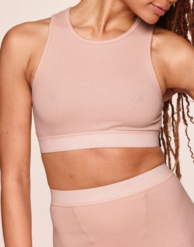 nueskin Izzy in color Rose Cloud and shape bralette