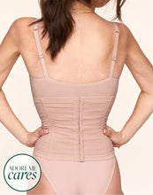 Load image into Gallery viewer, nueskin Claudine High-Compression Waist Cincher in color Rose Cloud and shape corset
