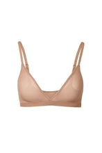 Load image into Gallery viewer, nueskin Viktoria Mesh Wireless Triangle Bralette in color Macaroon and shape bralette
