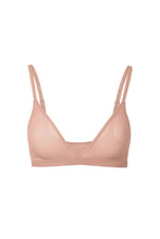 Load image into Gallery viewer, nueskin Viktoria Mesh Wireless Triangle Bralette in color Rose Cloud and shape bralette
