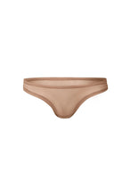 Load image into Gallery viewer, nueskin Bonnie Mesh Low-Rise Thong in color Macaroon and shape thong
