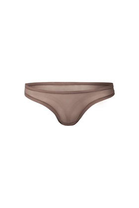 nueskin Bonnie in color Deep Taupe and shape thong