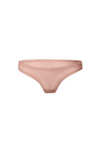 Load image into Gallery viewer, nueskin Bonnie Mesh Low-Rise Thong in color Rose Cloud and shape thong
