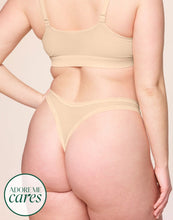 Load image into Gallery viewer, nueskin Bonnie Mesh Low-Rise Thong in color Appleblossom and shape thong
