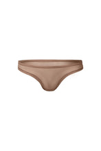Load image into Gallery viewer, nueskin Bonnie Mesh Low-Rise Thong in color Beaver Fur and shape thong

