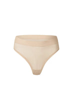Load image into Gallery viewer, nueskin Carey Mesh Mid-Rise Thong in color Dawn and shape thong
