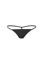 Load image into Gallery viewer, nueskin Irina No-Cut G-String in color Jet Black and shape thong
