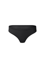 Load image into Gallery viewer, nueskin Mora Low-Rise Thong in color Jet Black and shape thong
