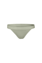 Load image into Gallery viewer, nueskin Tess Rib Cotton Mid-Rise Thong in color Tea and shape thong
