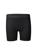 Load image into Gallery viewer, nueskin Hena Rib Cotton Shorts in color Jet Black and shape shortie
