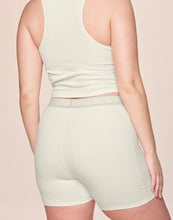 Load image into Gallery viewer, nueskin Hena Rib Cotton Shorts in color Cannoli Cream (Cannoli Cream) and shape shortie

