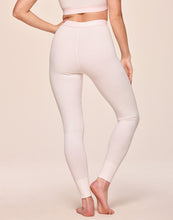 Load image into Gallery viewer, nueskin Laurie Rib Cotton Legging in color Powder Puff and shape legging
