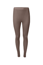 Load image into Gallery viewer, nueskin Laurie Rib Cotton Legging in color Deep Taupe and shape legging
