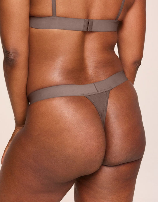 nueskin Tess in color Deep Taupe and shape thong