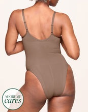 Load image into Gallery viewer, nueskin Cady High-Compression Cheeky Bodysuit in color Beaver Fur and shape bodysuit
