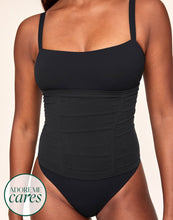 Load image into Gallery viewer, nueskin Claudine High-Compression Waist Cincher in color Jet Black and shape corset
