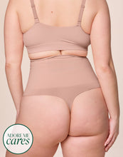 Load image into Gallery viewer, nueskin Elodie High-Compression High-Waist Thong in color Rose Cloud and shape thong
