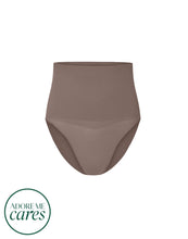Load image into Gallery viewer, nueskin Hayley High-Compression High-Waist Bikini Brief in color Deep Taupe and shape high waisted
